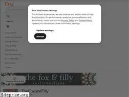 Sites similar to thefoxandfilly.etsy.com