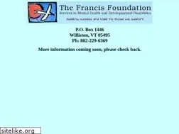 Sites similar to thefrancisfoundation.org