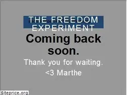 Sites similar to thefreedomexperiment.com