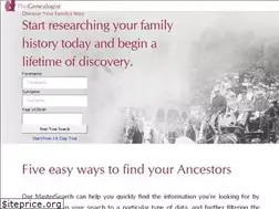 Sites similar to thegenealogist.com