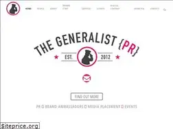 Sites similar to thegeneralistpr.co.nz