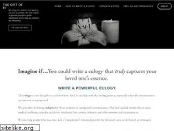 Sites similar to thegiftofeulogy.com