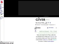 Sites similar to thegiver.wikia.com