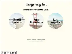 Sites similar to thegivinglist.com
