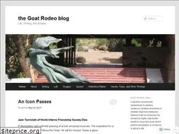Sites similar to thegoatrodeoblog.com