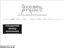 Sites similar to thegoodbirthproject.com