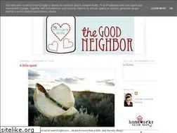 Sites similar to thegoodneighbor.blogspot.com