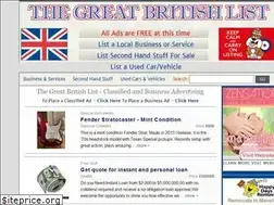 Sites similar to thegreatbritishlist.co.uk