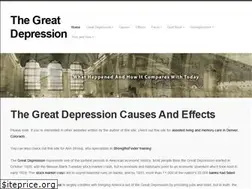 Sites similar to thegreatdepressioncauses.com