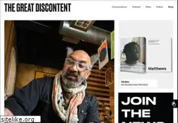 Sites similar to thegreatdiscontent.com