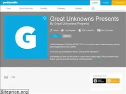 Sites similar to thegreatunknowns.podomatic.com