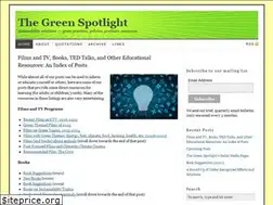 Sites similar to thegreenspotlight.com