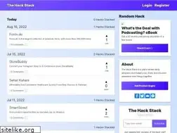 Sites similar to thehackstack.com