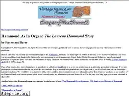 Sites similar to thehammondorganstory.com