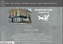 Sites similar to thehansomcab.com