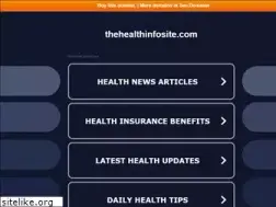 Sites similar to thehealthinfosite.com
