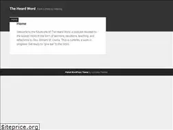 Sites similar to theheardword.net