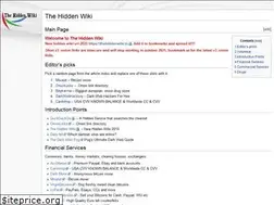 Sites similar to thehiddenwiki.in