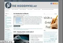 Sites similar to thehiddenwiki.net