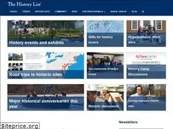 Sites similar to thehistorylist.com
