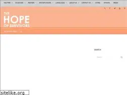Sites similar to thehopeofsurvivors.com