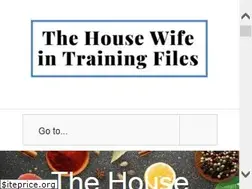Sites similar to thehousewifeintrainingfiles.com