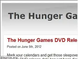Sites similar to thehungergamesreview.net