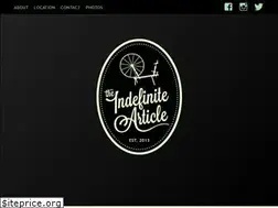 Sites similar to theindefinitearticle.ca