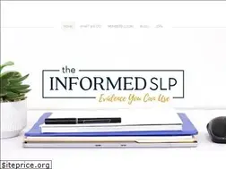 Sites similar to theinformedslp.com
