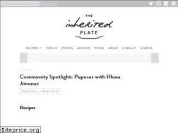 Sites similar to theinheritedplate.com