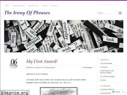 Sites similar to theironyofphrases.wordpress.com