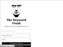 Sites similar to thekeywordfreak.com
