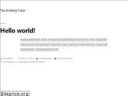 Sites similar to theknittingtutor.net