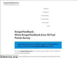 Sites similar to thekrogerfeedback.com