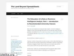 Sites similar to thelandbeyondspreadsheets.com
