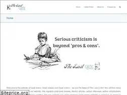 Sites similar to thelastcritic.com