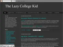 Sites similar to thelazycollegekid.blogspot.com