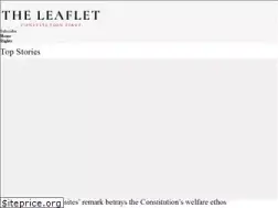 Sites similar to theleaflet.in