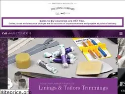 Sites similar to theliningcompany.co.uk
