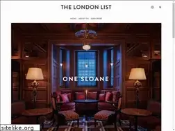 Sites similar to thelondonlist.com
