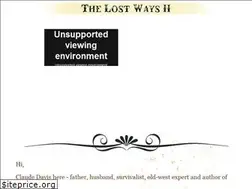 Sites similar to thelostways2.com