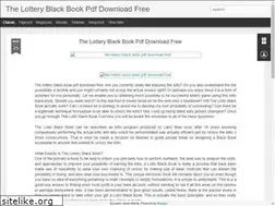 Sites similar to thelotteryblackbookpdfdownloadfree.blogspot.com