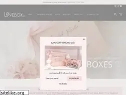 Sites similar to theloveboxco.com.au