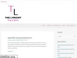 Sites similar to thelyricist.in