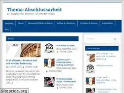Sites similar to thema-abschlussarbeit.de
