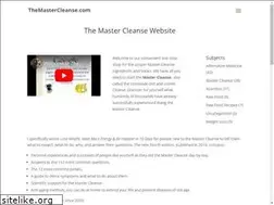 Sites similar to themastercleanse.com
