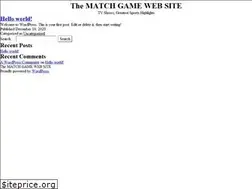 Sites similar to thematchgamewebsite.com