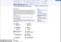 Sites similar to themathworksheetsite.com