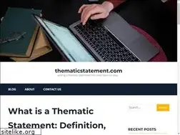 Sites similar to thematicstatement.com