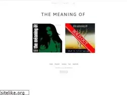Sites similar to themeaningof.bigcartel.com